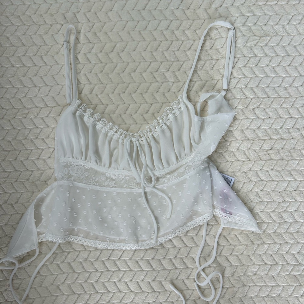 Edikted Open Back Lace Top